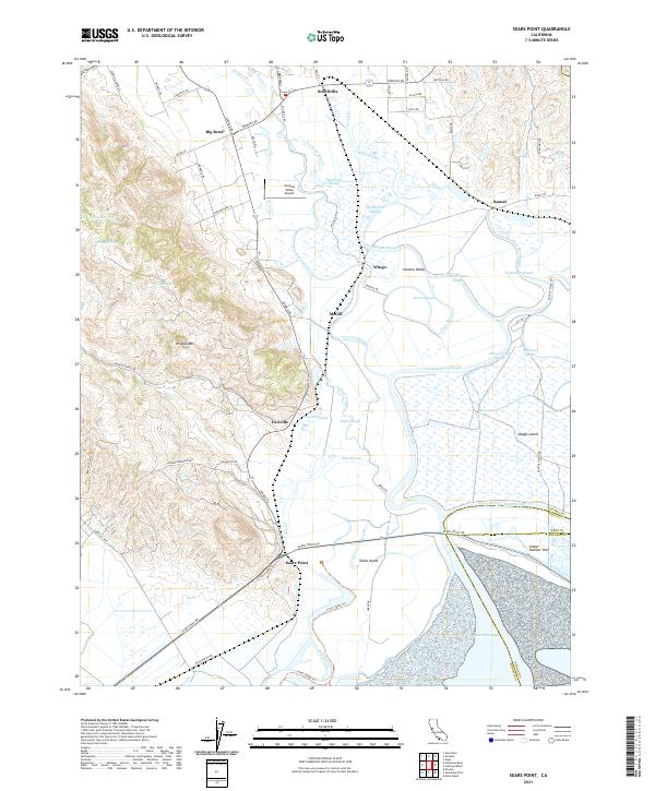 US Topo 7.5-minute map for Sears Point CA