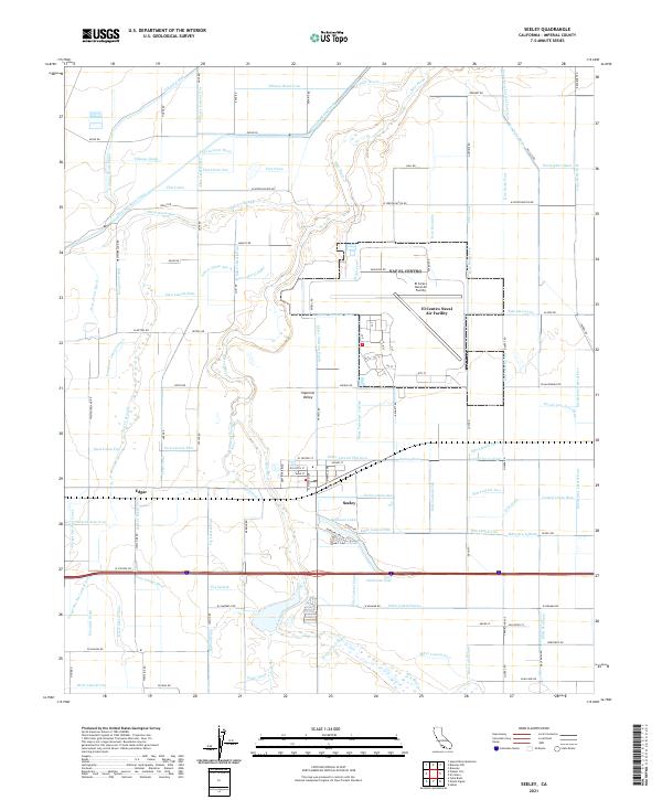 US Topo 7.5-minute map for Seeley CA