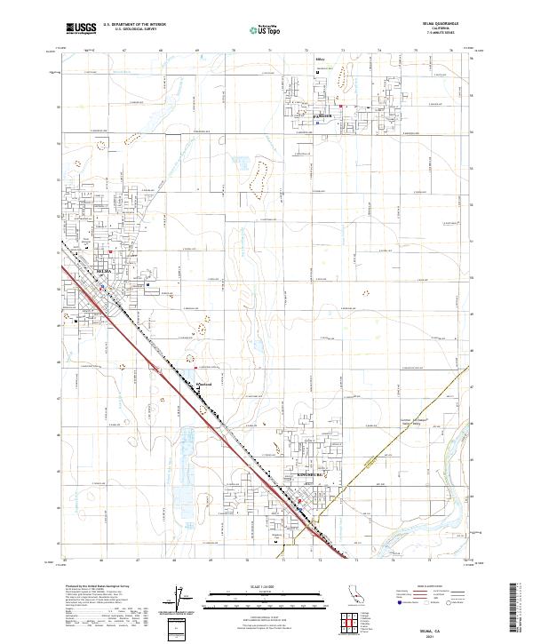 US Topo 7.5-minute map for Selma CA