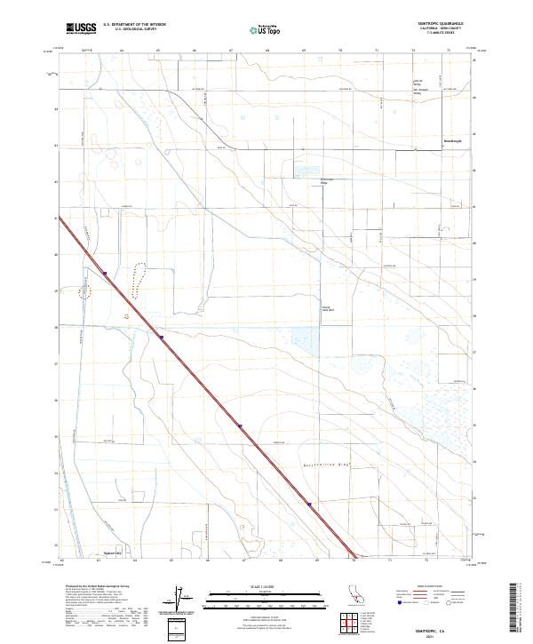 US Topo 7.5-minute map for Semitropic CA