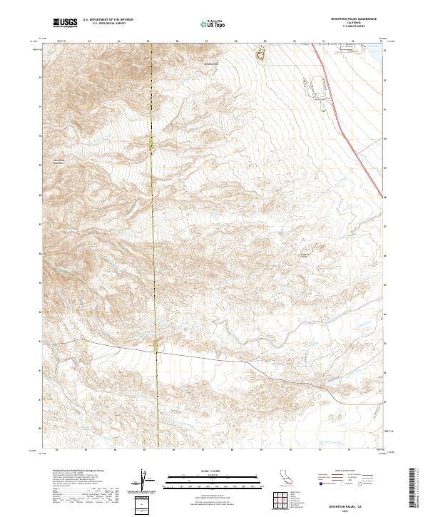 US Topo 7.5-minute map for Seventeen Palms CA