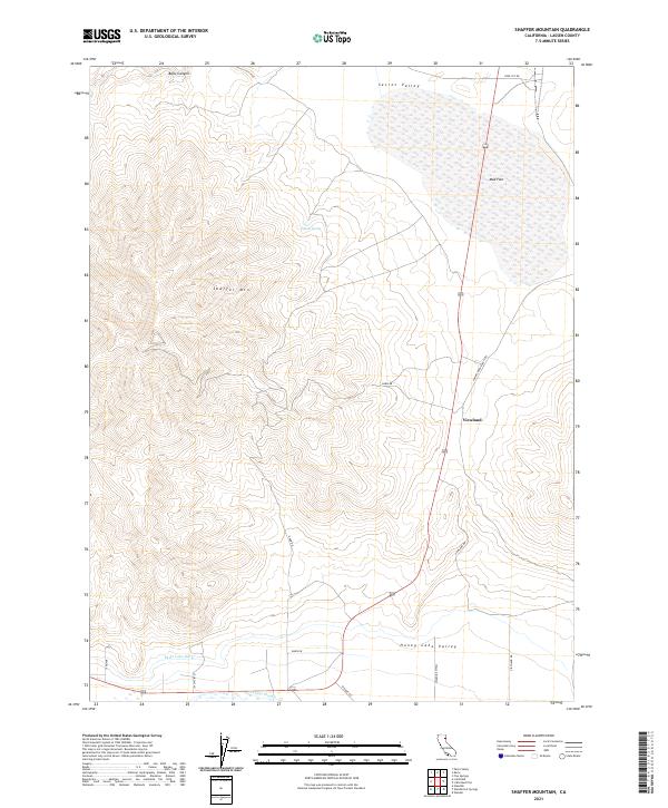 US Topo 7.5-minute map for Shaffer Mountain CA