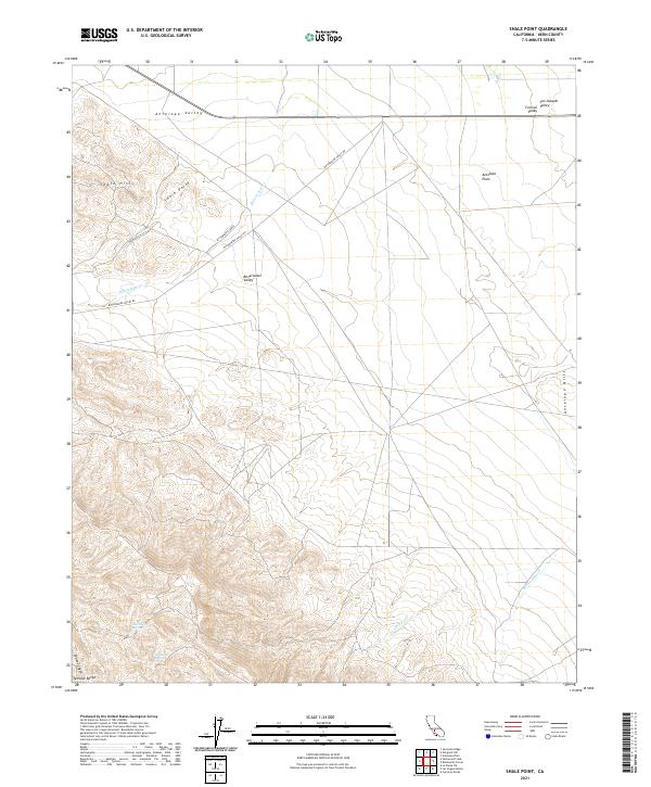 US Topo 7.5-minute map for Shale Point CA