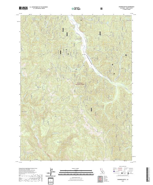 US Topo 7.5-minute map for Shannon Butte CA
