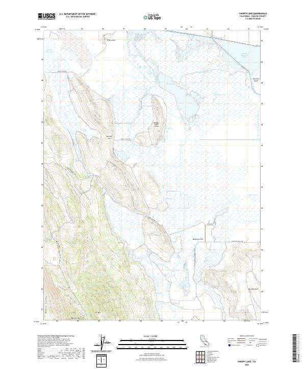 US Topo 7.5-minute map for Sheepy Lake CA