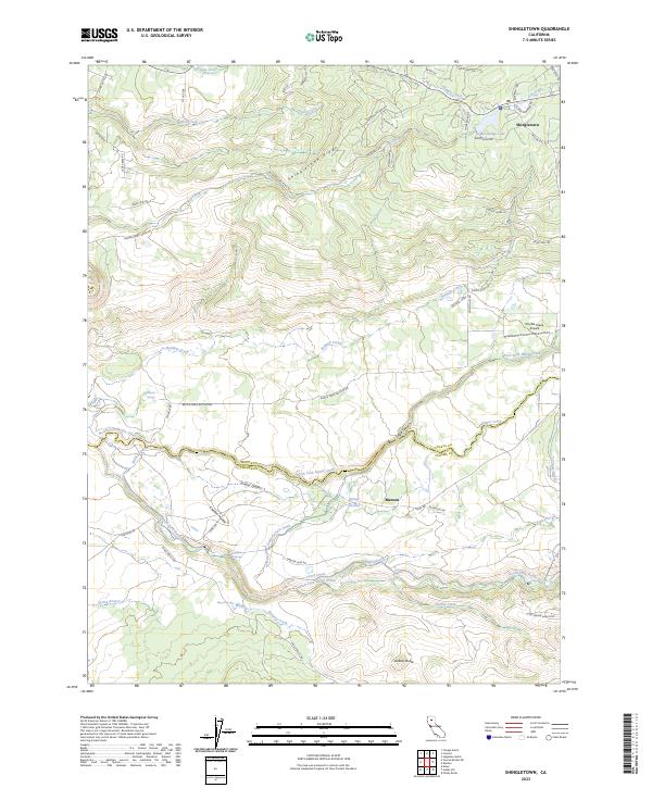 US Topo 7.5-minute map for Shingletown CA