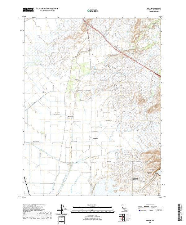 US Topo 7.5-minute map for Shippee CA