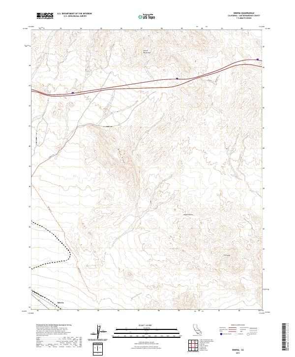 US Topo 7.5-minute map for Siberia CA