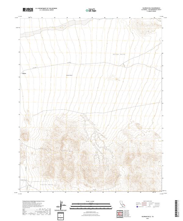 US Topo 7.5-minute map for Silurian Hills CA