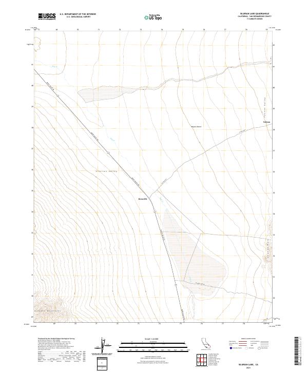 US Topo 7.5-minute map for Silurian Lake CA