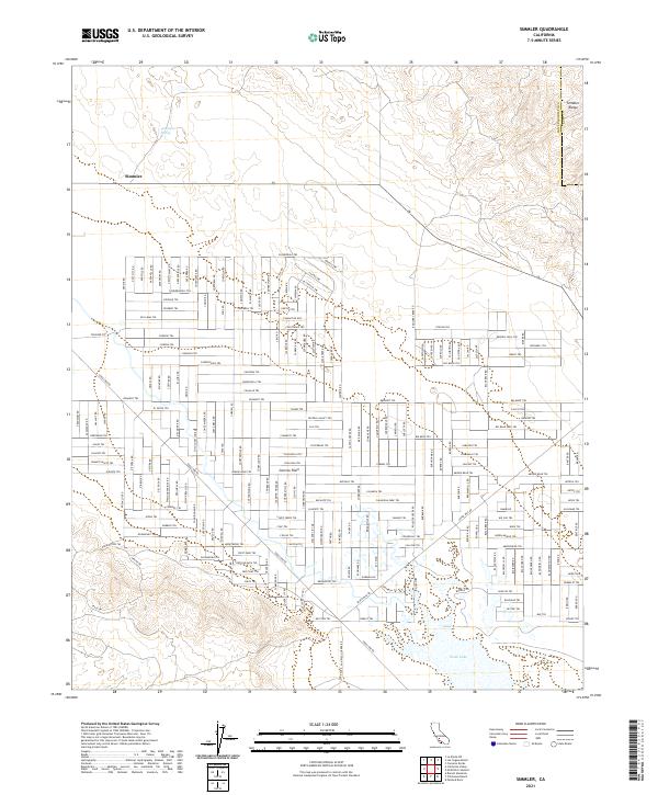 US Topo 7.5-minute map for Simmler CA