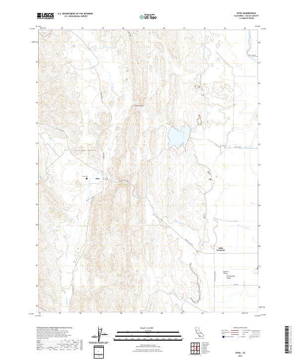 US Topo 7.5-minute map for Sites CA