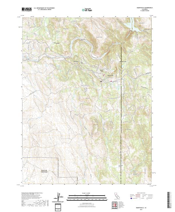 US Topo 7.5-minute map for Smartsville CA