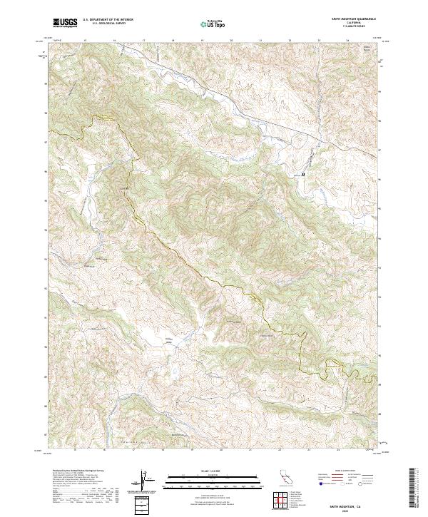 US Topo 7.5-minute map for Smith Mountain CA
