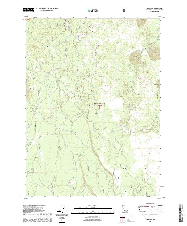 US Topo 7.5-minute map for Snag Hill CA
