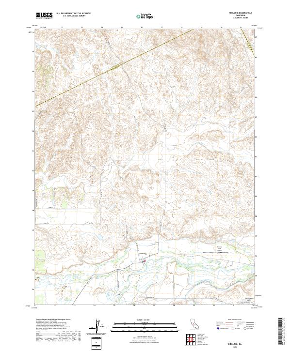 US Topo 7.5-minute map for Snelling CA