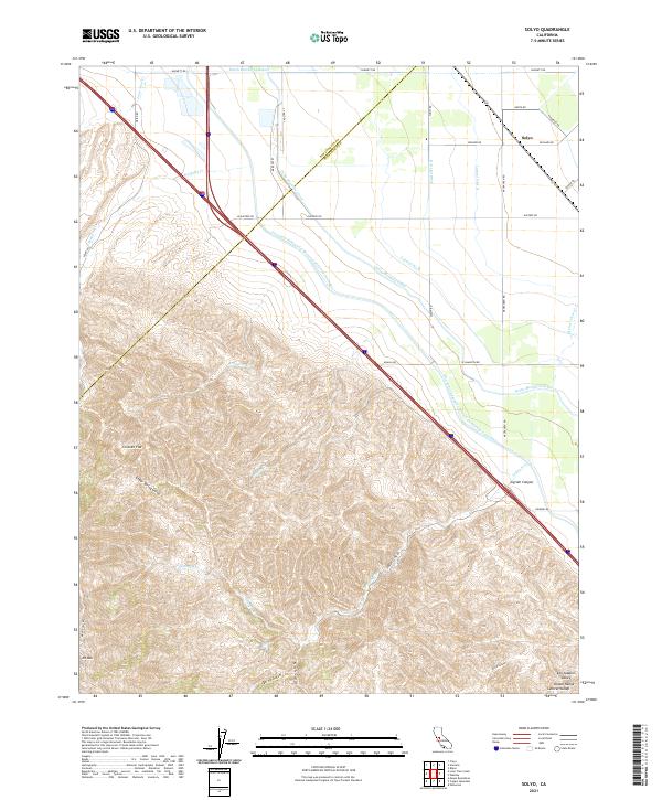 US Topo 7.5-minute map for Solyo CA