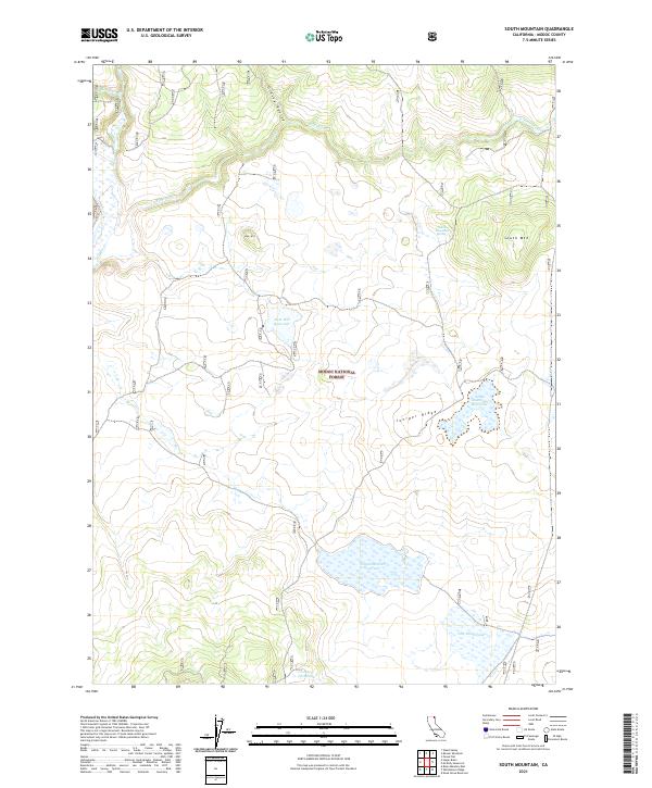 US Topo 7.5-minute map for South Mountain CA