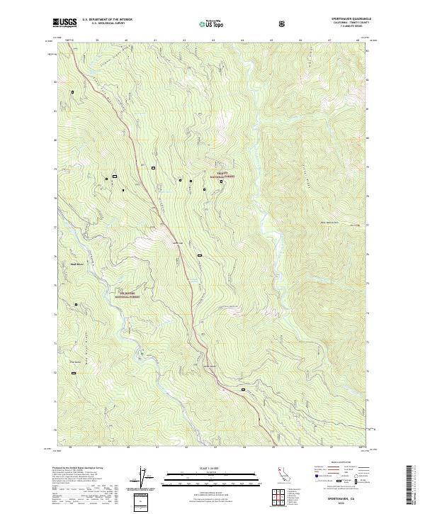 US Topo 7.5-minute map for Sportshaven CA