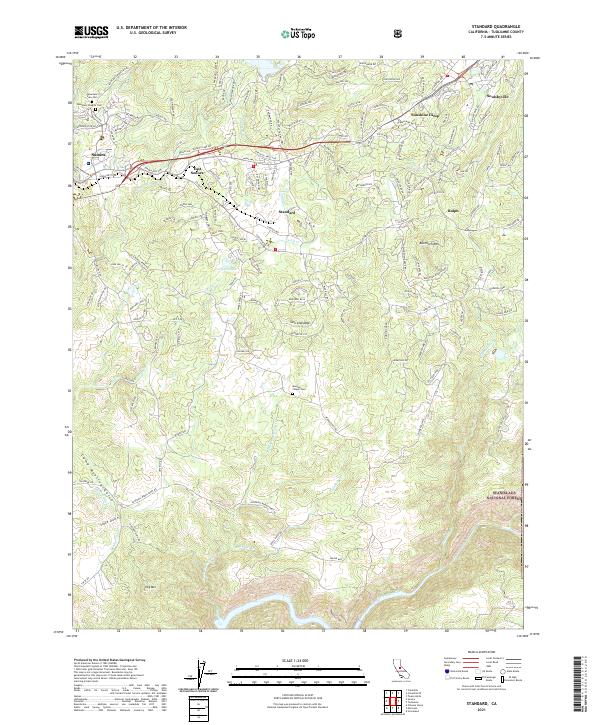 US Topo 7.5-minute map for Standard CA
