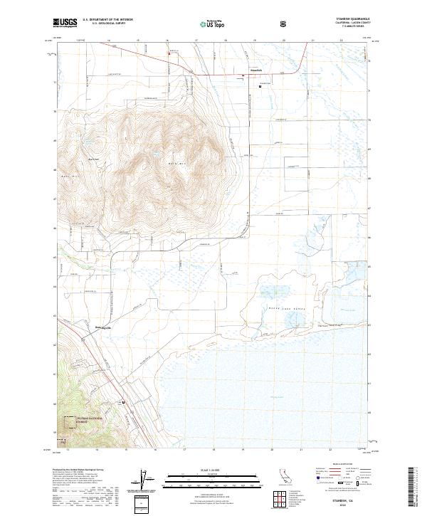 US Topo 7.5-minute map for Standish CA