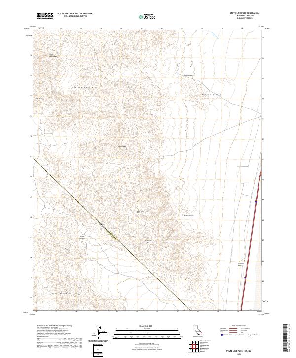 US Topo 7.5-minute map for State Line Pass CANV