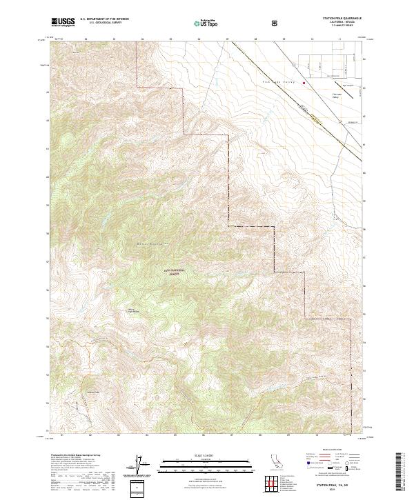 US Topo 7.5-minute map for Station Peak CANV