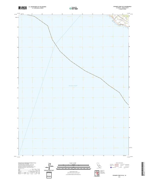 US Topo 7.5-minute map for Stewarts Point OE W CA