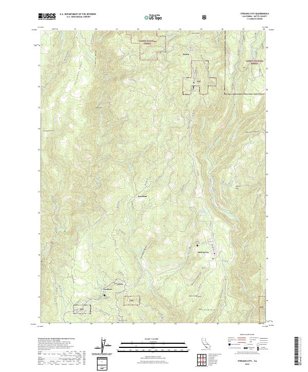 US Topo 7.5-minute map for Stirling City CA