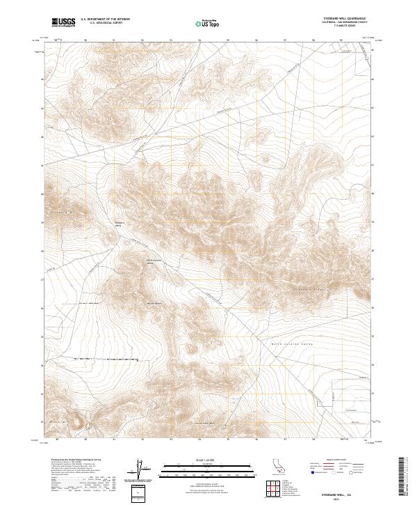 US Topo 7.5-minute map for Stoddard Well CA