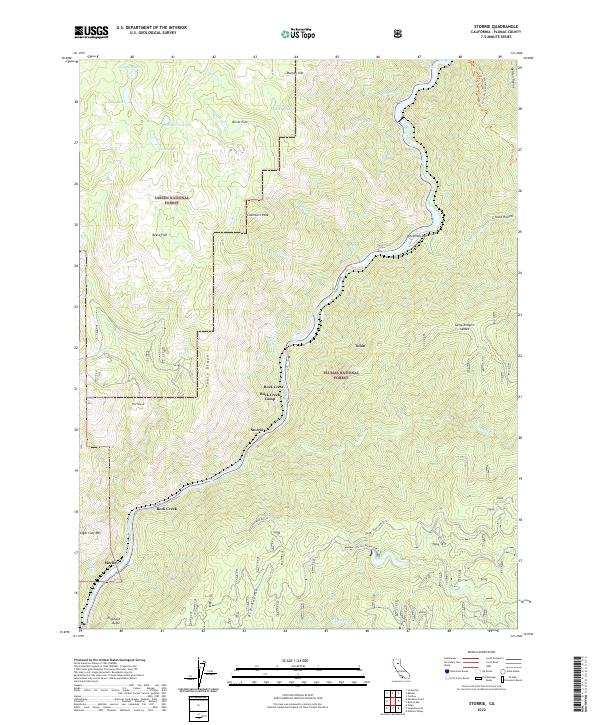 US Topo 7.5-minute map for Storrie CA
