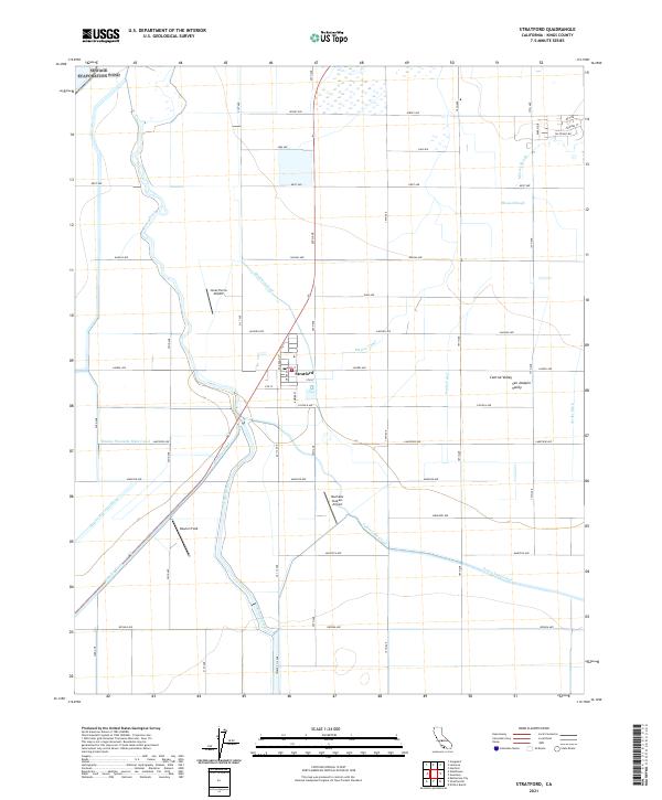 US Topo 7.5-minute map for Stratford CA