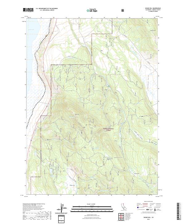 US Topo 7.5-minute map for Sugar Hill CA