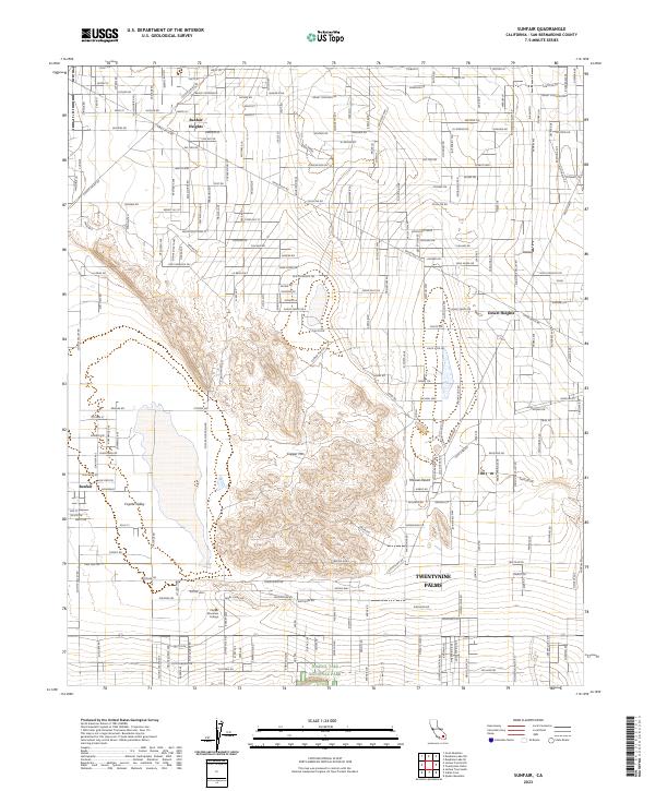 US Topo 7.5-minute map for Sunfair CA