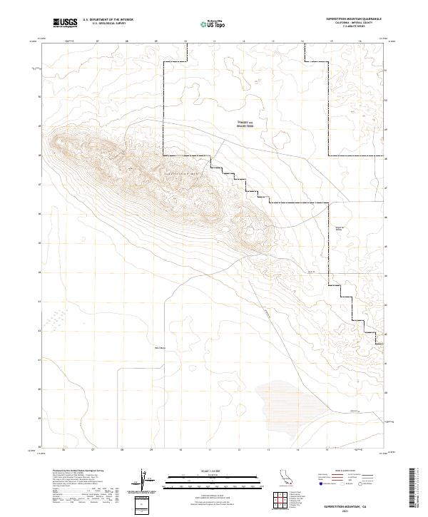 US Topo 7.5-minute map for Superstition Mountain CA