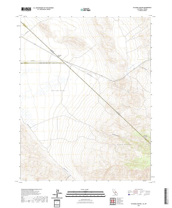 US Topo 7.5-minute map for Sylvania Canyon CANV