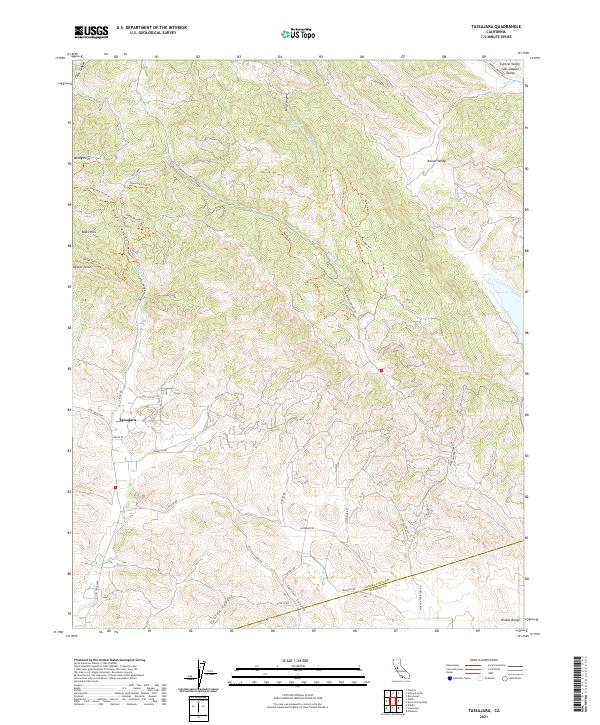 US Topo 7.5-minute map for Tassajara CA