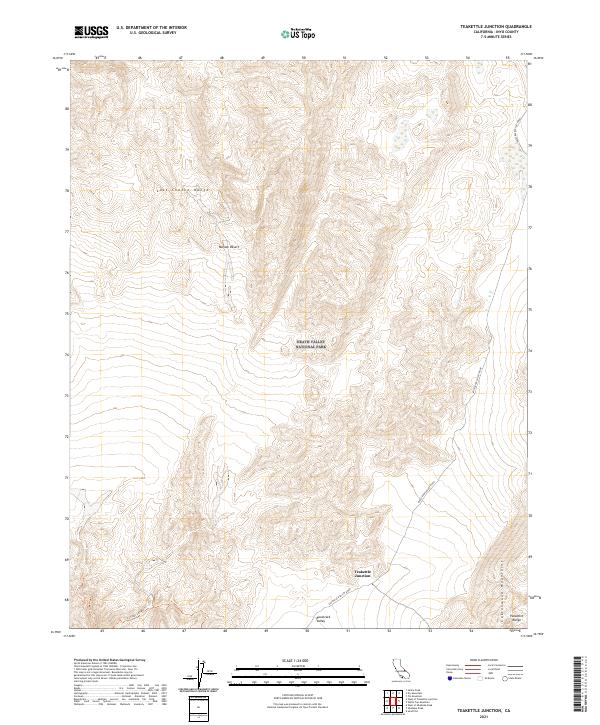 US Topo 7.5-minute map for Teakettle Junction CA