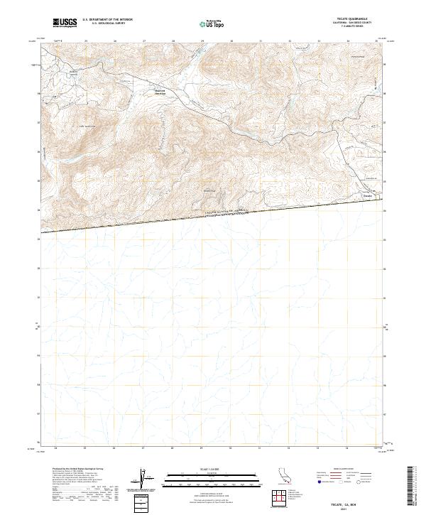 US Topo 7.5-minute map for Tecate CABCN