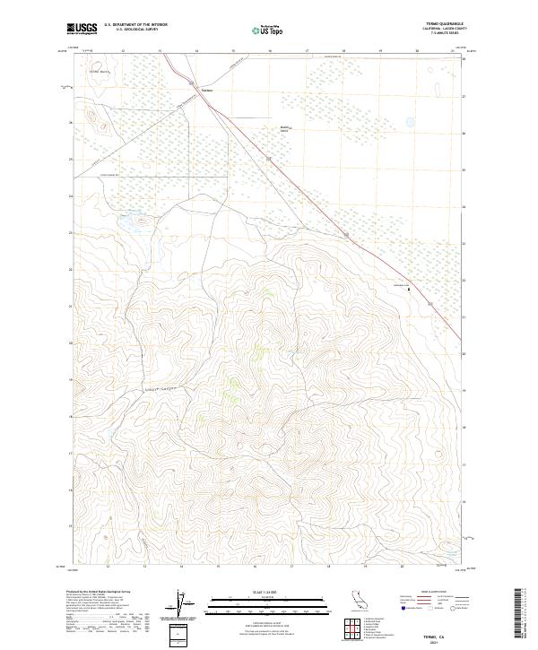 US Topo 7.5-minute map for Termo CA