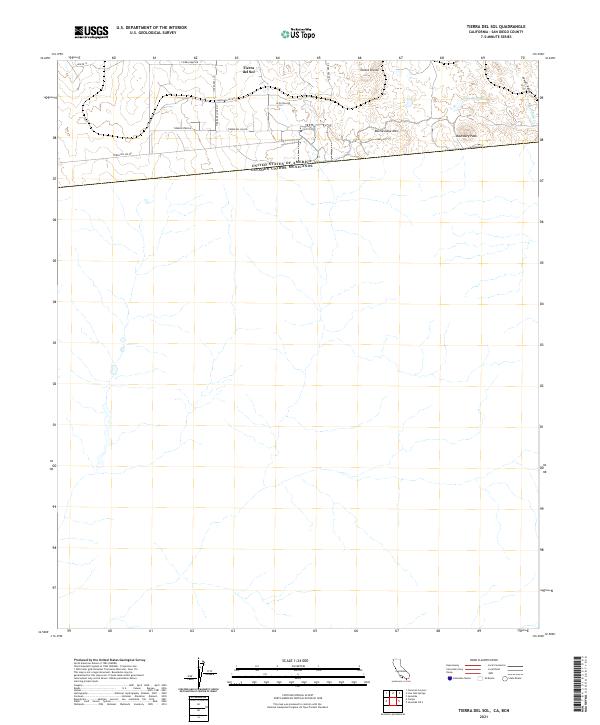 US Topo 7.5-minute map for Tierra del Sol CABCN