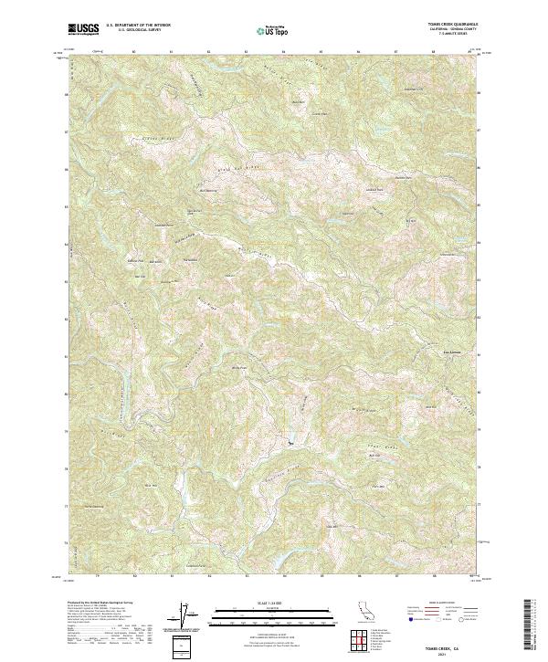 US Topo 7.5-minute map for Tombs Creek CA