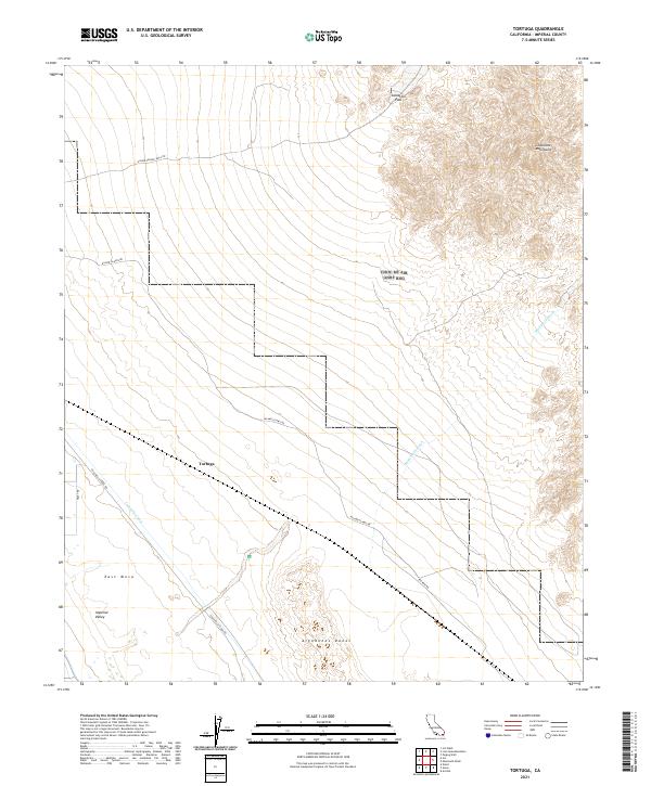 US Topo 7.5-minute map for Tortuga CA