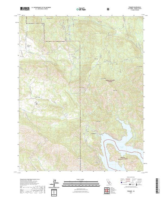 US Topo 7.5-minute map for Trimmer CA – American Map Store