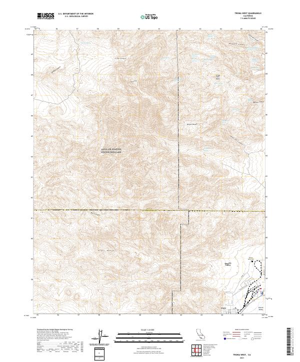 US Topo 7.5-minute map for Trona West CA