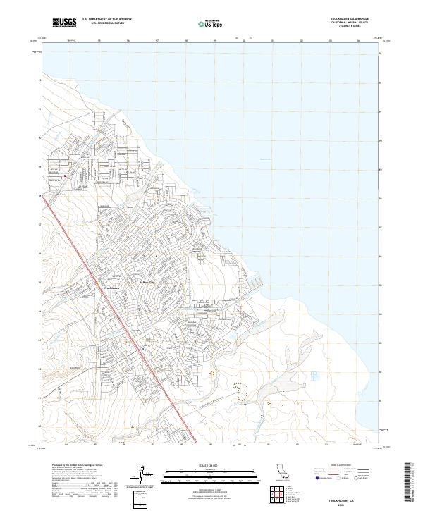 US Topo 7.5-minute map for Truckhaven CA