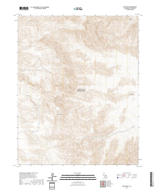 US Topo 7.5-minute map for Tucki Wash CA