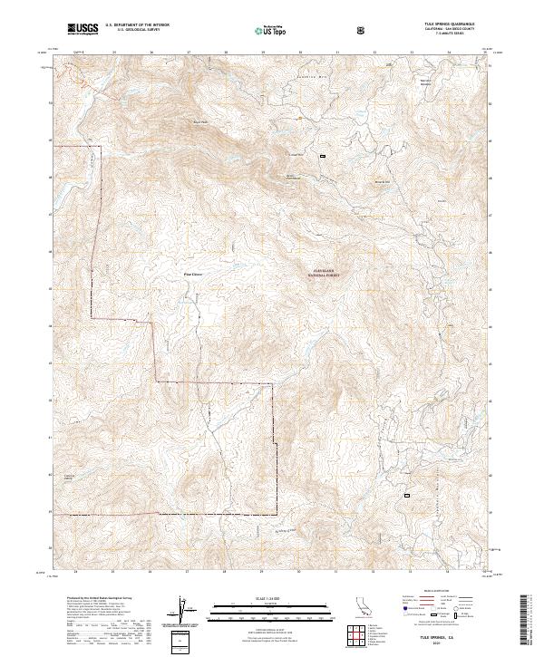 US Topo 7.5-minute map for Tule Springs CA