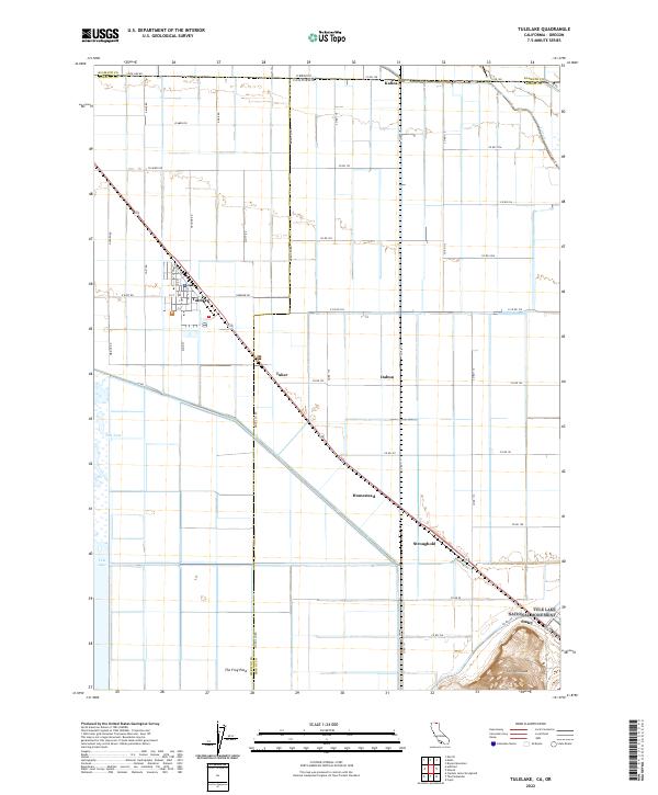 US Topo 7.5-minute map for Tulelake CAOR