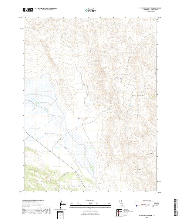US Topo 7.5-minute map for Tunnison Mountain CA